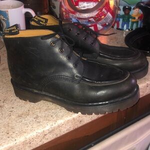Dr. Martens Black Leather Men's Boots